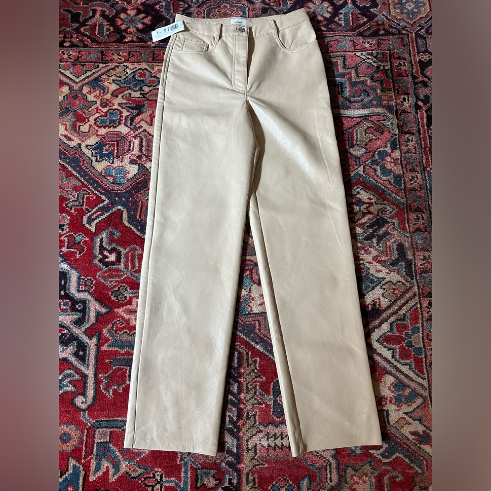 NWT Aritzia Wilfred the Melina Pant in Flax Linen Beige— Size 6